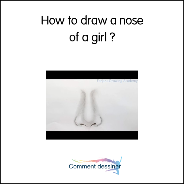 How to draw a nose of a girl
